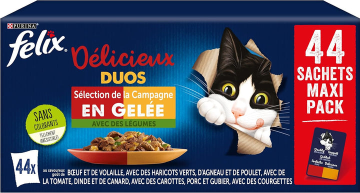 Purina, , Delicious Duo, Maxipack, 44 X 85 G. Ambalajul poate varia