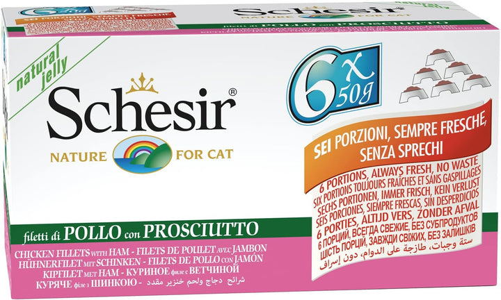 Cat Natural file de pui cu rață, hrană umedă pentru pisici, 8 X 6 cutii X 50 g