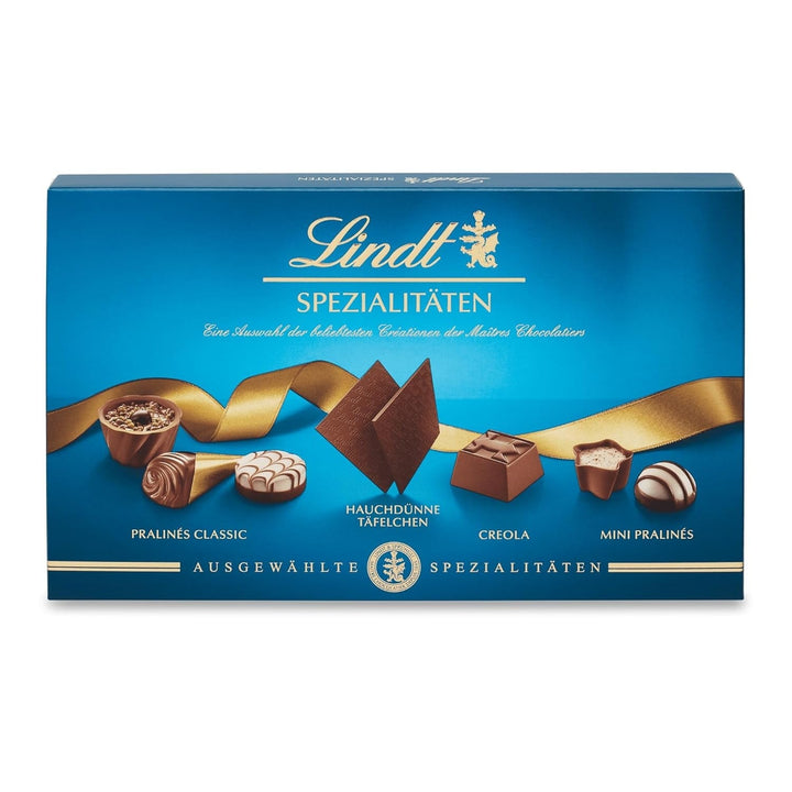 Lindt, cutie de praline cu praline fine, cu sau fara alcool Bomboane de Ciocolata Naty Shop 125 grame