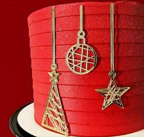 Decoratiune necomestibila acril, Globuri aurii