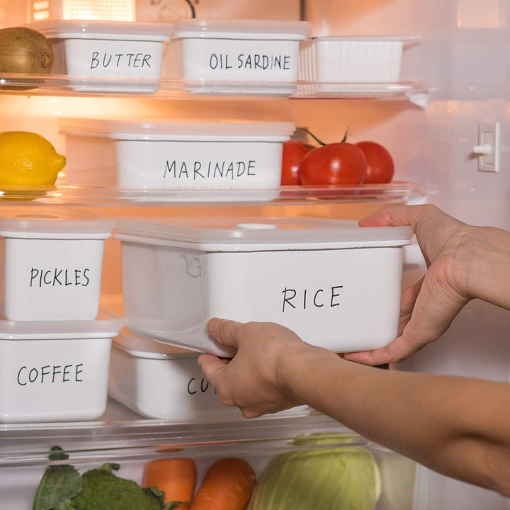 Staniu de depozitare a alimentelor în vid emailat | XL | 1.85L | 23.5 x 17.5 x 7cm | păstrează alimentele proaspete pentru mult mai mult timp | protejează alimentele de bacterii și infestare fungică | fără pompă de vid Cutii depozitare alimente Naty Shop