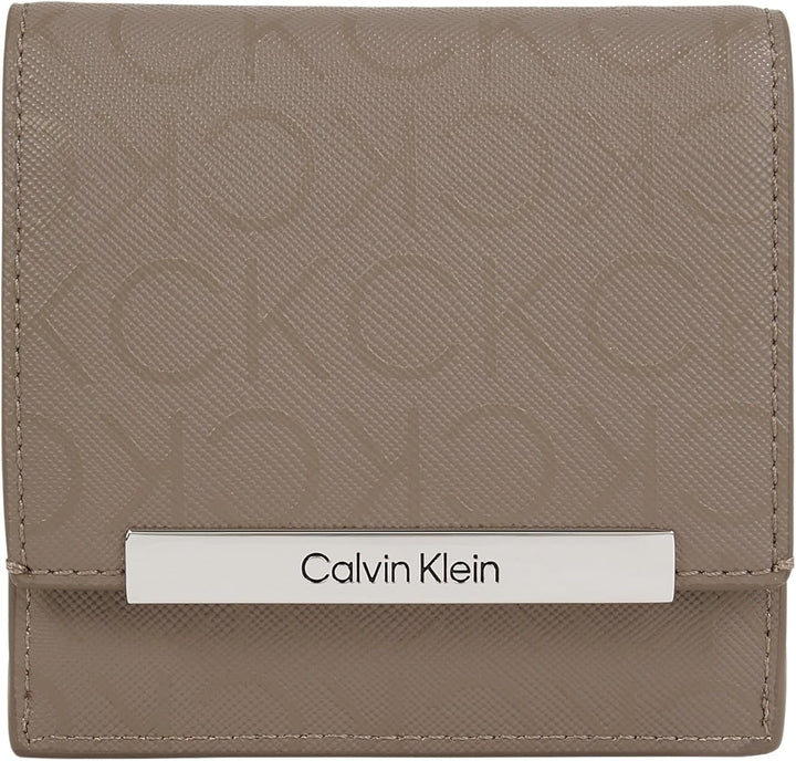 Calvin Klein K60k612443 Femeie Portofel Femei Naty Shop Maro (Cinder Monogram Pu) Os