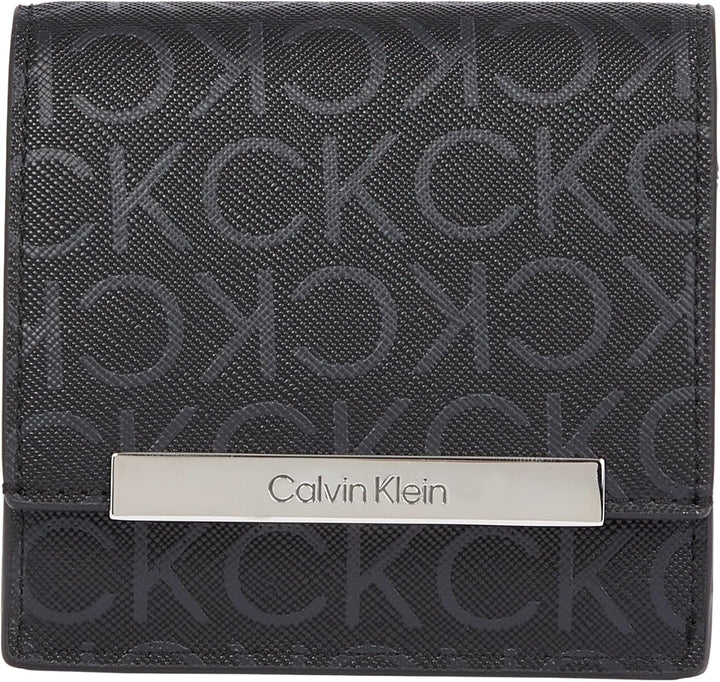 Calvin Klein K60k612443 Femeie Portofel Femei Naty Shop Negru (negru Monogram Pu) Os
