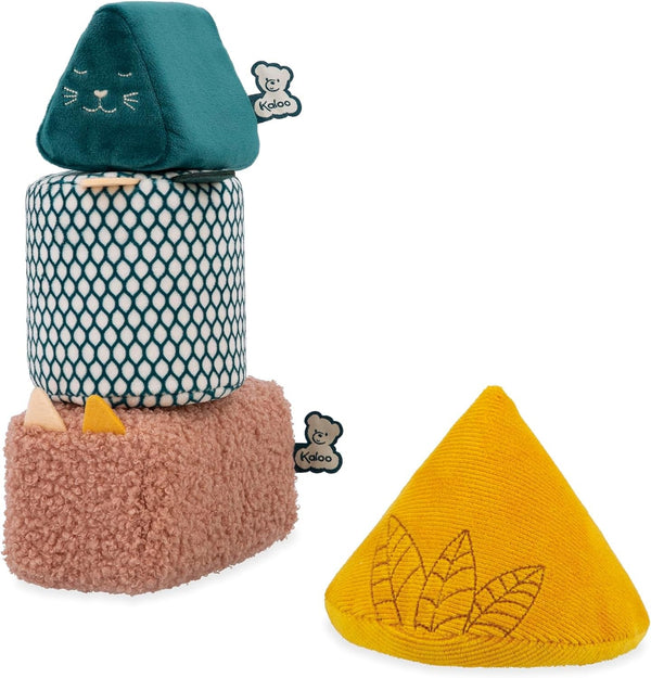 KALOO - Stimuli - 4 forme evolutive cu sunete - Produse pentru copii - Joc de stivuire - Abilități de auz și prindere - De la naștere, K227002 Jucarii Bebe Naty Shop Titlu implicit