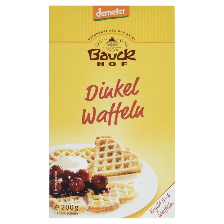 Demeter Bauck Hof Bio Dinkel Waffeln, 200 G Amestec pentru copt si gatit Naty Shop 200 G (1Er Pack)