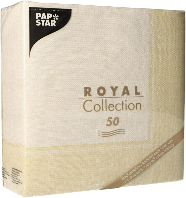 PAPSTAR 50 șervețele ROYAL Collection 1/4-fold 40 Cm X 40 Cm Pink Linum