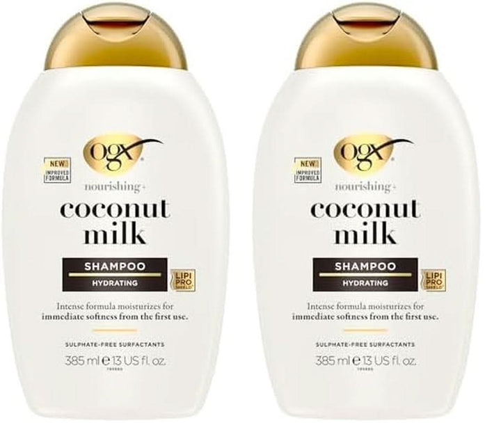 Șampon cu lapte de cocos OGX (385 ml), efect hidratant Duș și baie Naty Shop 2 x 385 ml