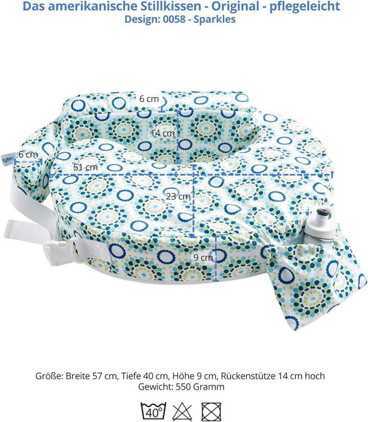 MY BREST FRIEND Baby Wild - Perna americană pentru alăptare, originală, ușor de întreținut Accesorii Hrana si Alaptare Bebe Naty Shop