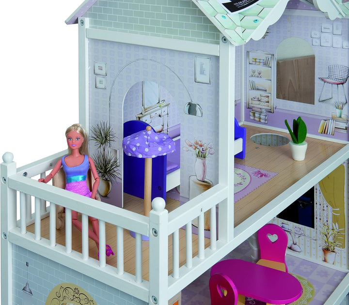 Eichhorn 100002510 lemn, păpușă, casă, vilă, colorat Casute de papusi Naty Shop