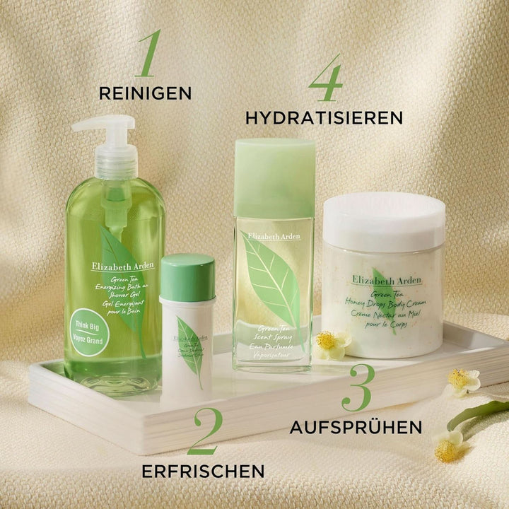 Elizabeth Arden, cremă de corp îmbogățită cu extract de ceai verde, miere naturală și unt de shea hrănitor, 500 ml Duș și baie Naty Shop