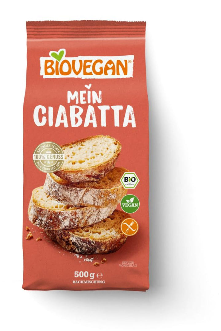 Biovegan Mein Ciabatta Backmischung Amestec pentru copt si gatit Naty Shop 9 Kg (1Er Pack)