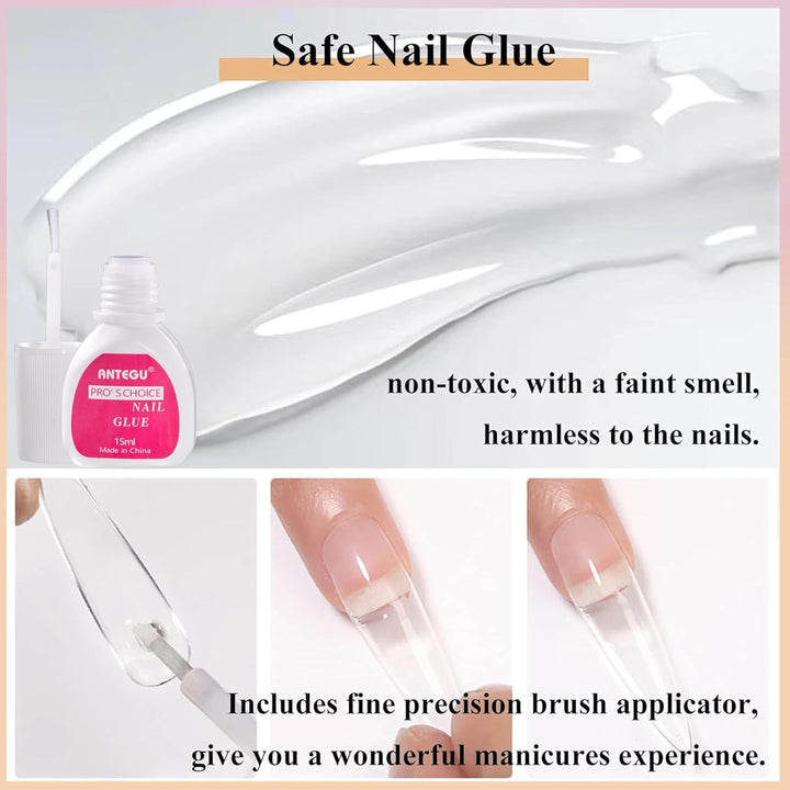 Set unghii false balerină - 240 bucăți unghii false roz liliac delicat, unghii false cu acoperire completă pentru lipire, set vârfuri unghii false pentru manichiură și artă unghii pentru femei și fete (roz lavandă)