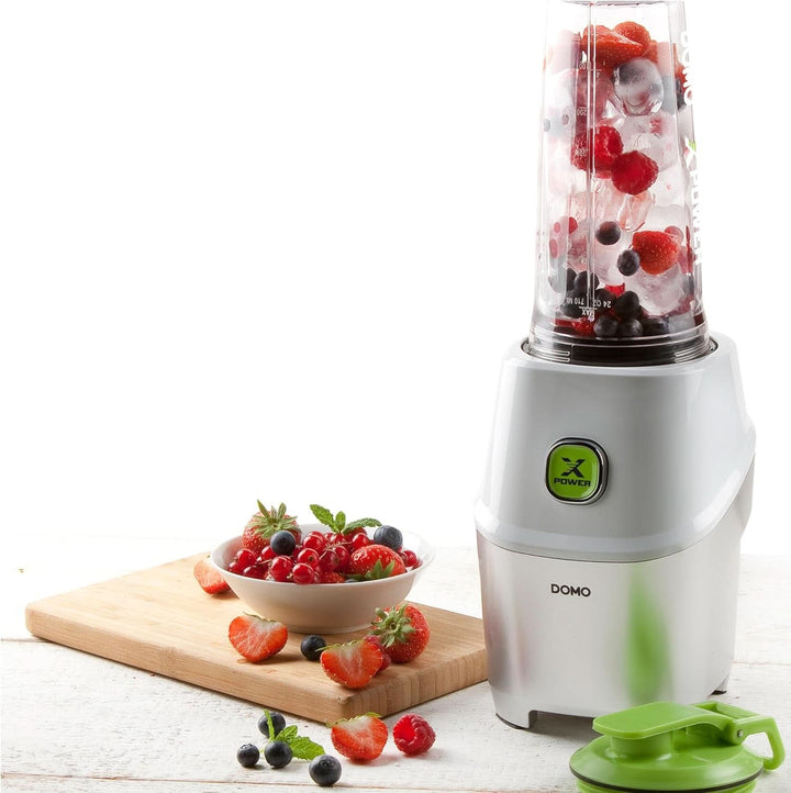 Powermixer Domo DO700BL Mit 1000W Starkem Motor - Mixen Direkt in Der Flasche, Weiß Mama si Copilul Naty Shop