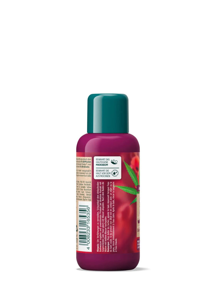 Kneipp Aroma, aditiv de baie cu uleiuri naturale din mac roșu și cânepă, pentru o senzație de piele moale și netedă, 100 ml Duș și baie Naty Shop