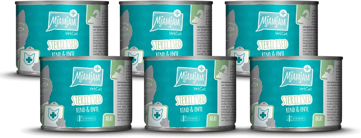 Mjamjam Vetcat - Hrană umedă premium pentru pisici - Dietă - Urinară - Pui, pachet de 6 (6 X 200G), fără cereale