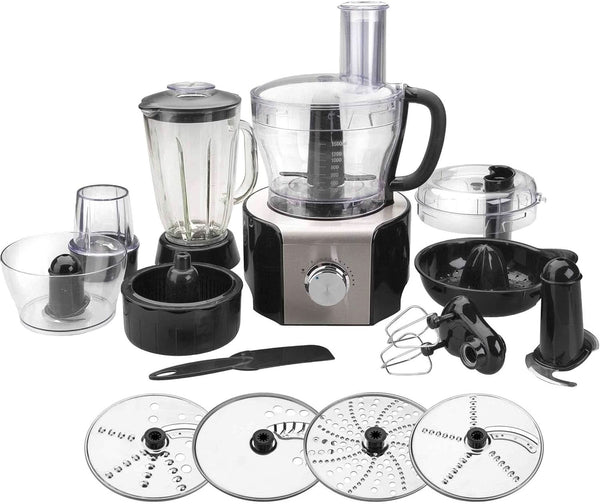 69079 -69079 robot-multifuncție 800 w-negru, oțel inoxidabil, sticlă și plastic, multicolore Mama si Copilul Naty Shop