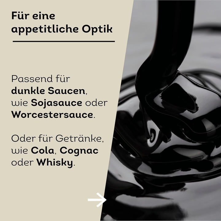 Küper Gourmet Caramel Colorant – 40 ml – Colorant alimentar lichid maro – Colorant caramel pentru sosuri, dressinguri sau sosuri dulci – Colorant zahăr închis