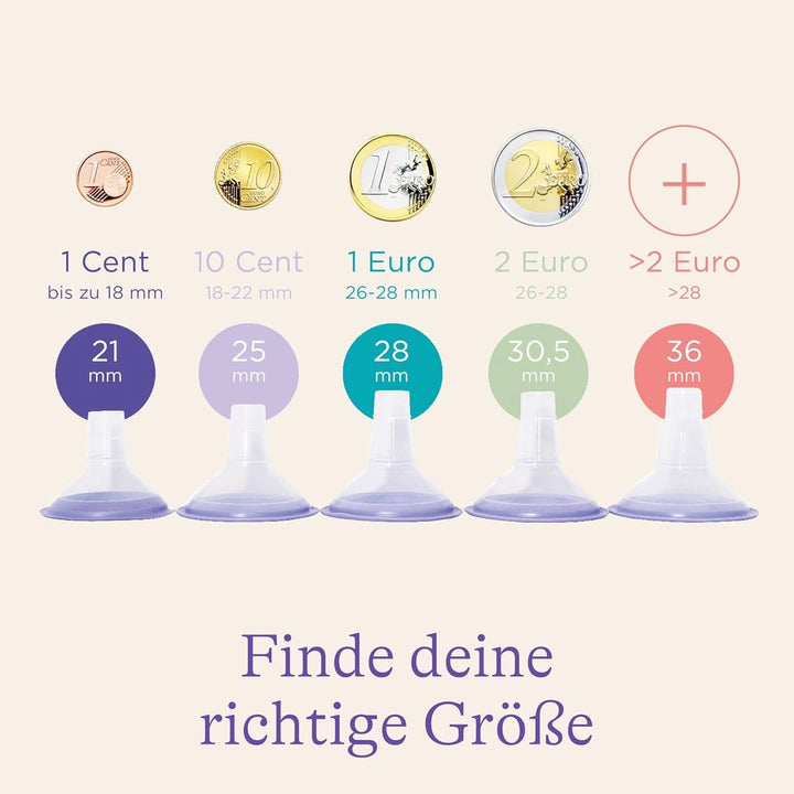 Pompe de san Lansinoh cu accesorii de aspiratie - marimea S (21 mm), 2 bucati Accesorii Hrana si Alaptare Bebe Naty Shop