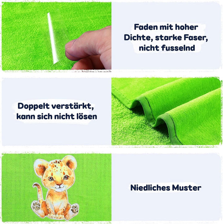 Poncho de baie pentru copii Oeko TEX, 100% bumbac Mama si Copilul Naty Shop