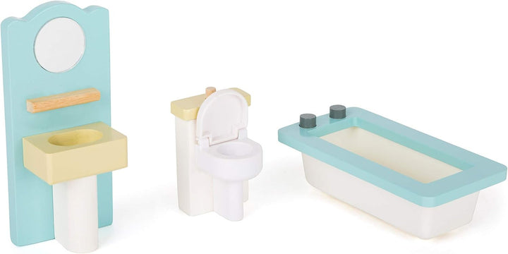 Small Foot 11192 Palat de păpuși din lemn rotativ, cu 3 etaje, inclusiv mobilier de jucărie, multicolor, 37 X 40 X 67 Cm Casute de papusi Naty Shop