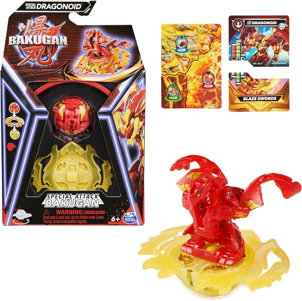 Bakugan 3.0 Special Attack 1-pack, Figurină de acțiune personalizabilă cu card de personaj de colecționat, Variante diferite, Pentru copii cu vârsta de peste 6 ani Action figures Naty Shop Atac special 1 pachet