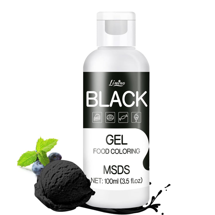 Colorant alimentar în gel - 100 ml, coloranți alimentari în gel pentru prăjituri, copt, fursecuri, macaroane - Colorant alimentar concentrat fără zahăr pentru decorarea torturilor, băuturi, ouă de Paște, slime DIY (alb)