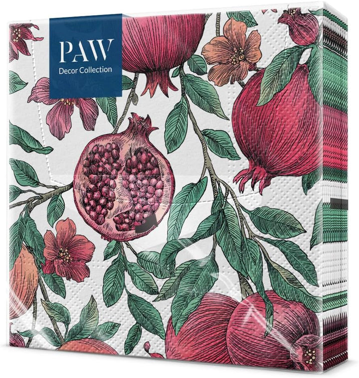 PAW - Șervețele 3 straturi (33 X 33 Cm) I 20 bucăți I Perfect pentru zile de naștere, petreceri, nunți, comuniuni și sărbători I Decorațiuni de masă șervețele de hârtie colorate - Monkey Jungle Fauna & Flora I Monkey Fun