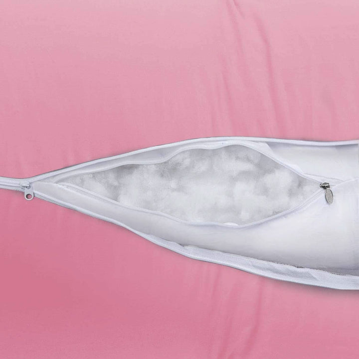 Pernă de sarcină SMOOTHY XXL, perna multifunctionala, Classic XXL, 150 X 80 cm, roz Accesorii Hrana si Alaptare Bebe Naty Shop