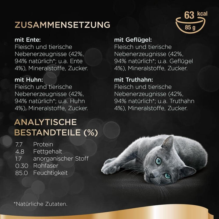 Sheba Delikatesse în jeleu, hrană umedă pentru pisici cu selecție fină de păsări, 40 X 85G