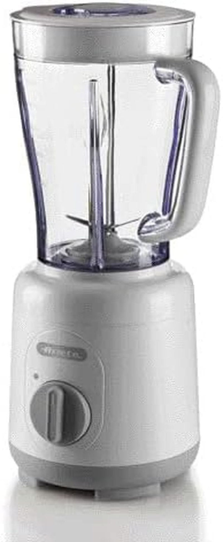 Ariete Breakfast 586 Blender, Elektrischer Mixer Mit 4 Edelstahlklingen, 2 Geschwindigkeiten + Pulse-Funktion, Anti-Rutsch-Füße, Aufsatzdeckel, 1,5 L Fassungsvermögen, 500W, Weiß Mama si Copilul Naty Shop Frühzeitiges Weiß