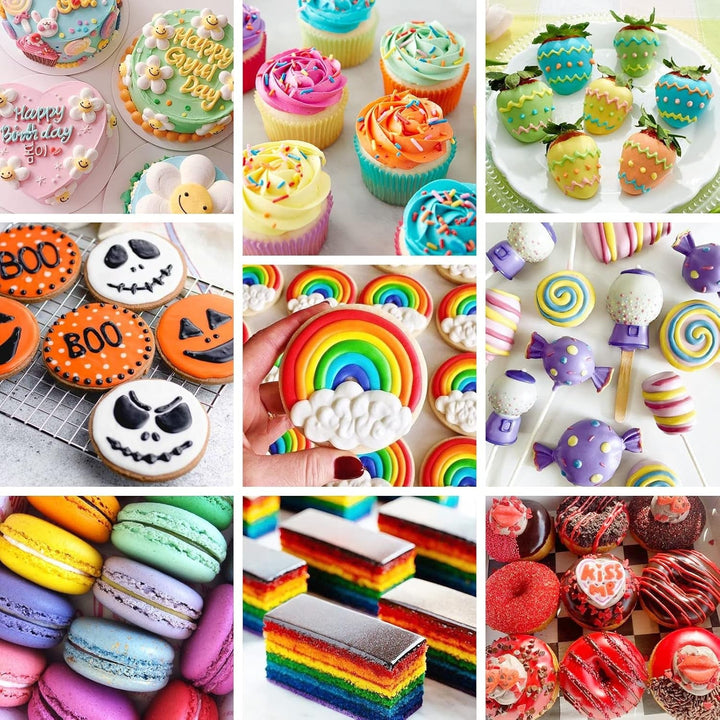 Fettlösliche Lebensmittelfarbe 20Er Set Lebensmittelfarbe Fettlöslich Für Osterschokolade Hohes Konzentrat Lebensmittelfarbe Ölbasis Für Kuchen Makronen Creme Donuts Fondant Naty Shop