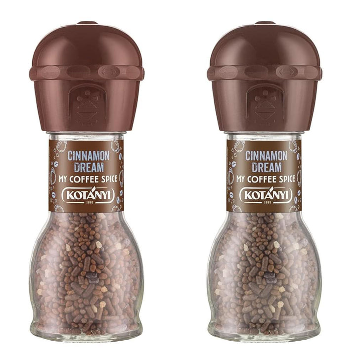 Topping pentru cafea Kotanyi Cacao Kiss | Ciocolată minunată cu bucăți fine de ciocolată, pachet de 4 (4 X 63 grame) Naty Shop Vis cu Scortisoara 2 x 52 grame