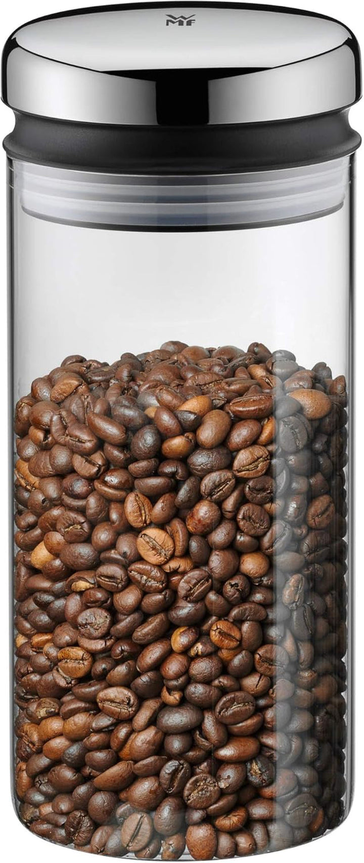 WMF Dozator sirop/miere barista 240ml, borcan de depozitare sticlă & depot 1l, înălțime 21,5 cm, borcan de depozitare cu capac, recipient pentru boabe de cafea, borcan pentru cereale, borcan de depozitare a alimentelor cu deschidere mare de umplere Cutii depozitare alimente Naty Shop