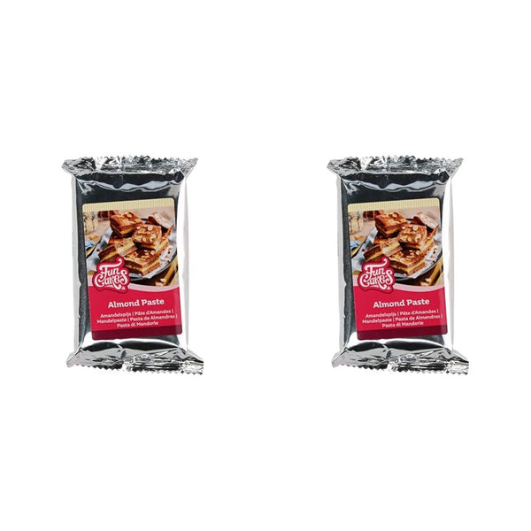 FunCakes pastă de migdale (1:1): Gust delicios, textură fină, ușor de întins, pastă de migdale, perfectă pentru prăjituri și biscuiți. Halal și fără gluten. 250 g (pachet de 2) Pasta de zahar Naty Shop 250 grame (pachet de 2)