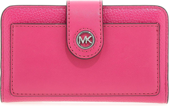 Michael Kors Women's Md Tab Pckt Bifold Hand Bag Portofel Femei Naty Shop Wild Berry