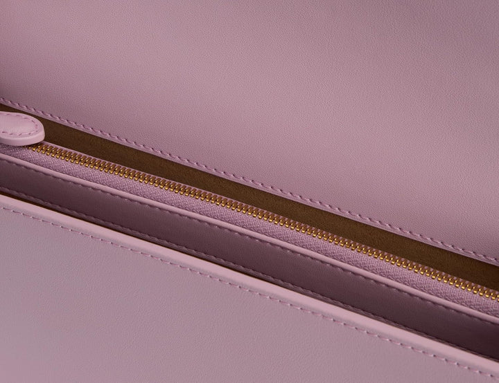 Pinko Love One Classic Dc geantă din piele de vițel, wgq_lilac- aur antic Genti Femei Naty Shop