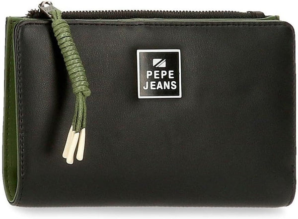 Portofel mare Pepe Jeans Bea, Cartera Con Tarjetero Portofel Barbati Naty Shop Negru