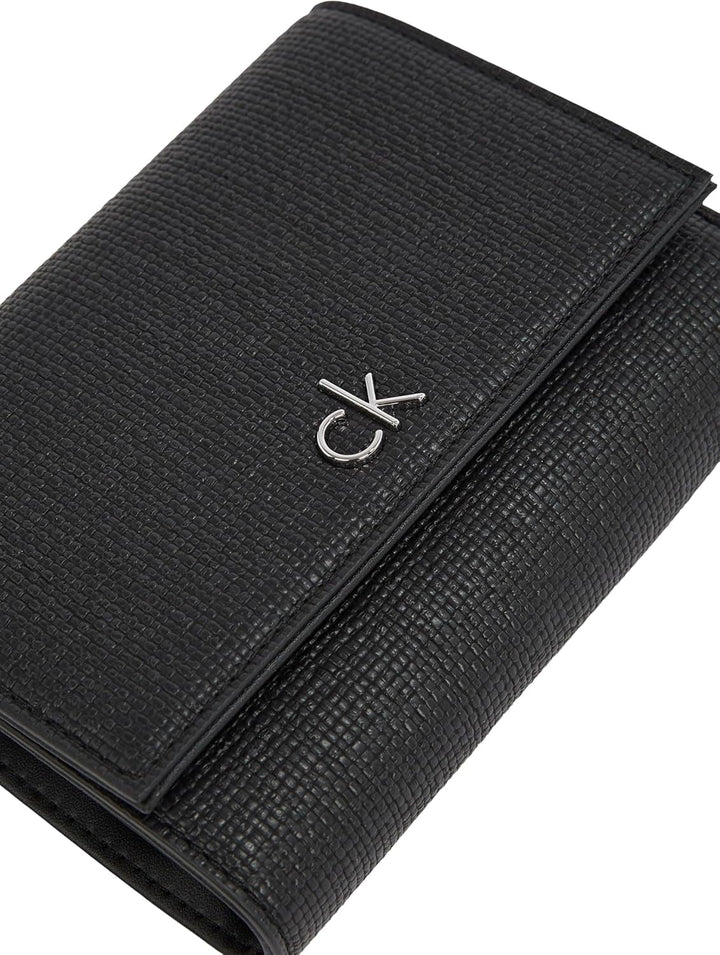 Portofel pentru femei Calvin Klein Daily Medium Trifold Klein, negru (Ck Black), mărime naturală Portofel Femei Naty Shop