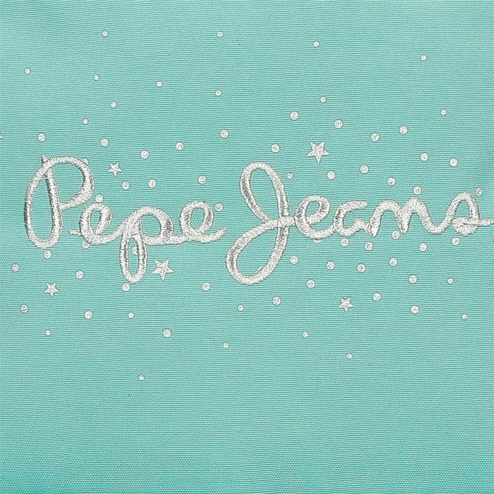 Rucsac Pepe Jeans Jane pentru laptop, compartiment dublu, 15.6 inch, albastru, 31 x 44 x 17.5 cm, poliester, 20.46 l Rucsacuri si ghiozdane premium Naty Shop