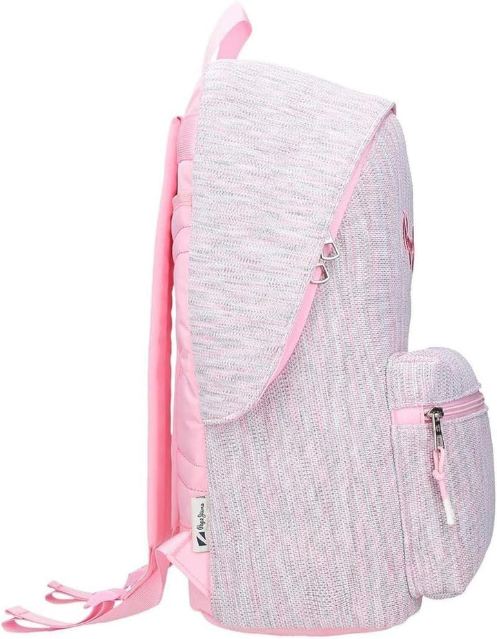 Rucsac școlar Pepe Jeans Miri, roz, 31 x 44 x 17.5 cm, poliester, 22.79 l, roz, rucsac școlar Rucsacuri si ghiozdane premium Naty Shop