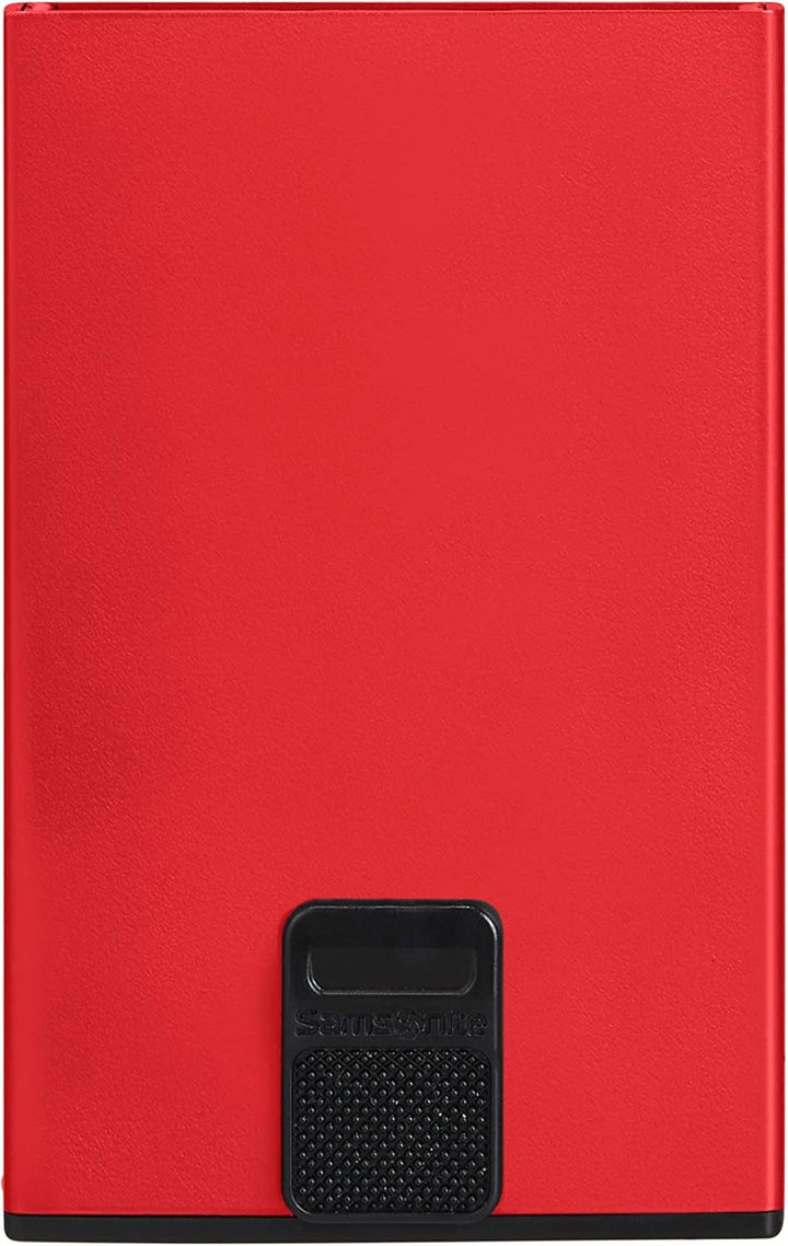 Samsonite Alu Fit SLG - Geantă pentru carduri, 10,2 cm, roșu (roșu) Portofel Barbati Naty Shop