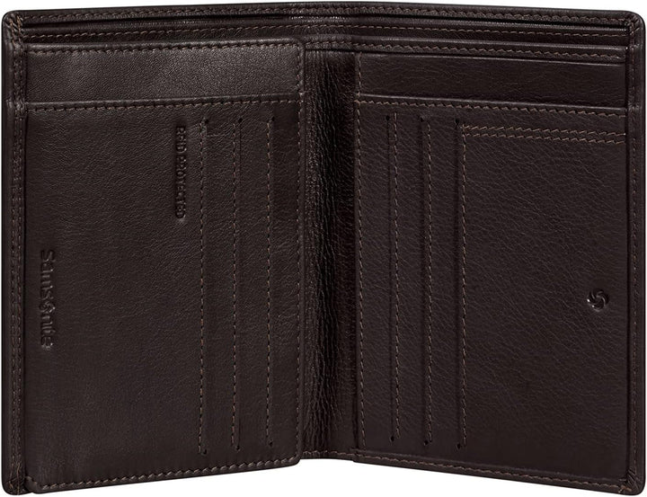 Samsonite Attack 2 SLG - Portofel, 12,5 cm, maro (Ebony Brown) Portofel Barbati Naty Shop