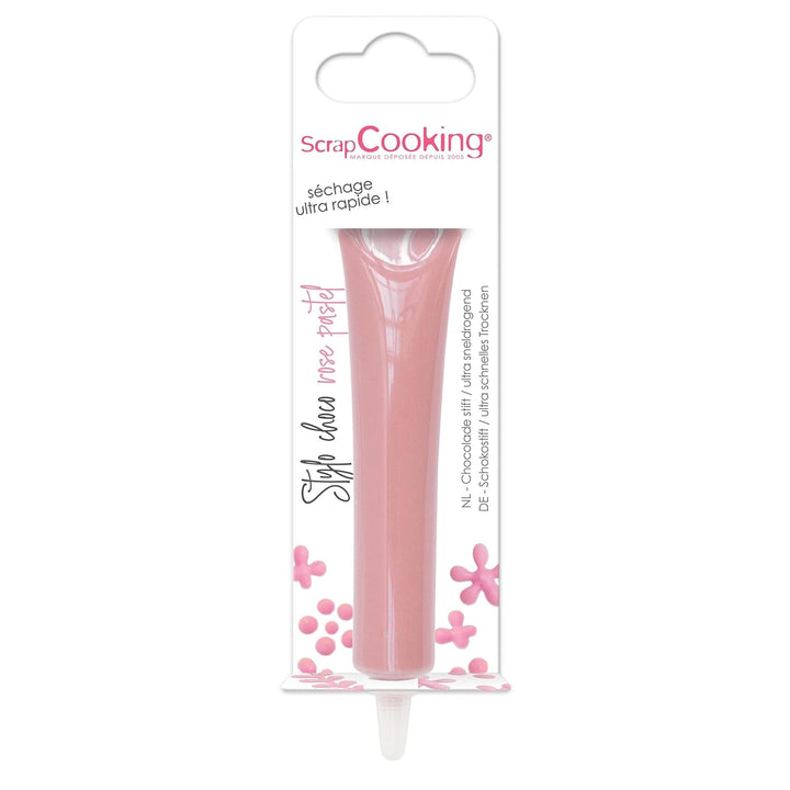 ScrapCooking - colorant alimentar, diverse culori, la tub pentru scriere, 25 grame Pasta de zahar Naty Shop Roz pastel Mic