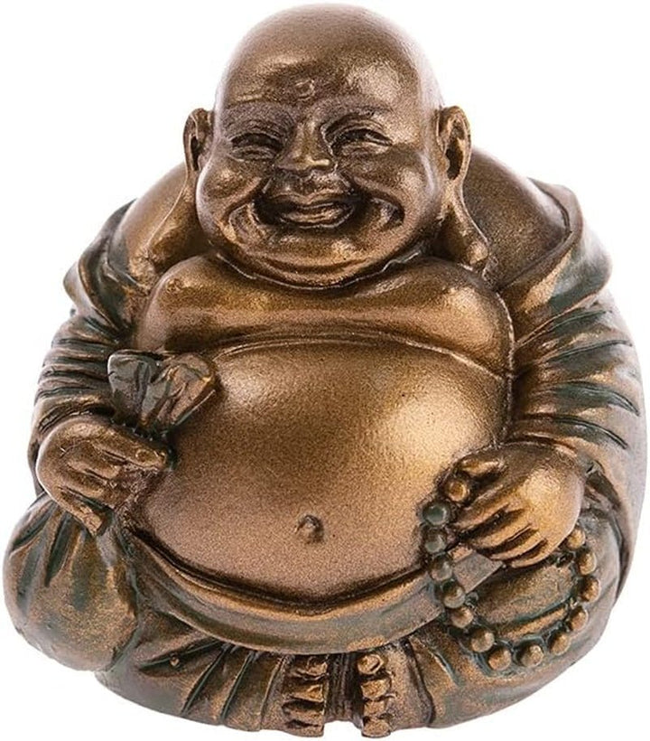 Set de 6 statuete Buddha râzând - Statuete Buddha mici - Sănătate, bogăție, înțelepciune, noroc - Feng Shui farmec norocos decorațiuni pentru casă - idee cadou Decorațiuni Zen Asia Statuete si sculpturi Naty Shop Figurine Abondance